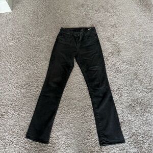 AG, Mari High-Rise Slim Straight Women's Black Jeans